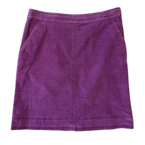 Boden Rich Purple A-Line Skirt